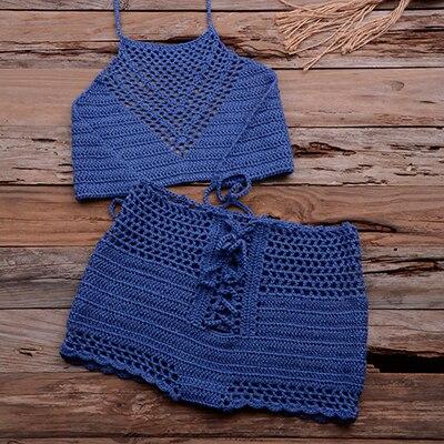 Women Hot Sexy Handmade Crochet Bikini Set