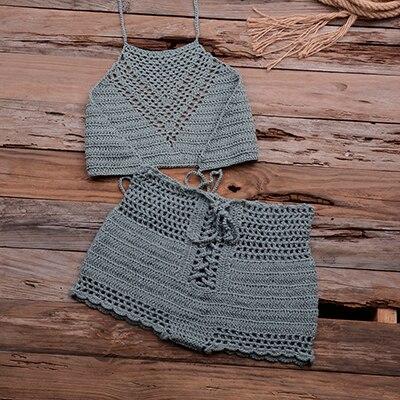 Women Hot Sexy Handmade Crochet Bikini Set