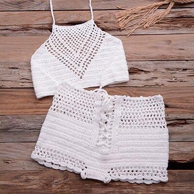 Women Hot Sexy Handmade Crochet Bikini Set